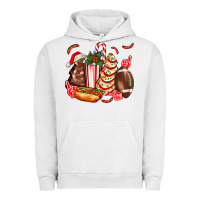 Pigment Lunar Rock Christmas tree cake American football  ball and hot dogs ado Urban Hoodie - AdoDesignShop