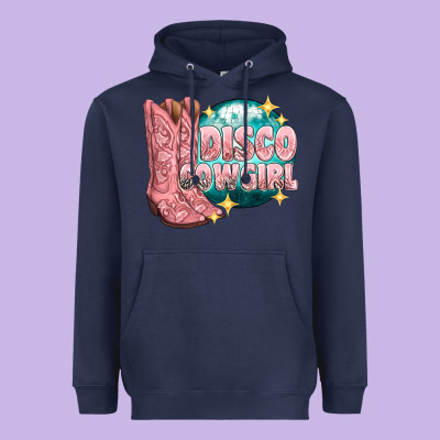 Heavyweight Hoodie western disco cowgirl