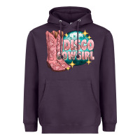 Plum western disco cowgirl Heavyweight Hoodie - texasbilliewilder