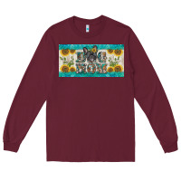 Burgundy dog mom french  bulldog license plate template Long Sleeve Tee - BarkalooDesign