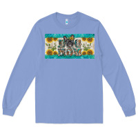 Colony Blue dog mom french  bulldog license plate template Long Sleeve Tee - BarkalooDesign