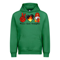 Emerald peace love firefighter Urban Hoodie - Artiststas