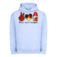 Pigment Grape Ice peace love firefighter Urban Hoodie - Artiststas