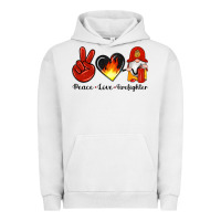 Pigment Lunar Rock peace love firefighter Urban Hoodie - Artiststas