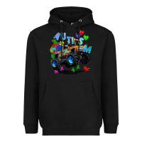 Black monster truck autism Heavyweight Hoodie - Zillion Design Studio