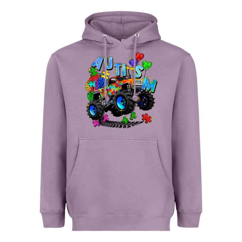 Monster Truck Autism Heavyweight Hoodie by Zillion Design Studio | Teevron