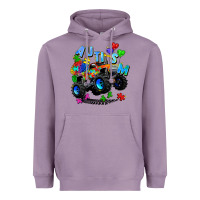 Lavender monster truck autism Heavyweight Hoodie - Zillion Design Studio