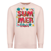 Pale Pink summer  vibes Premium Sweatshirt - texasbilliewilder