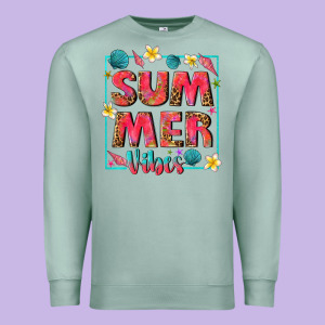 Summer  Vibes Premium Sweatshirt Designed By Texasbilliewilder