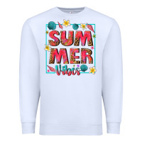 White summer  vibes Premium Sweatshirt - texasbilliewilder