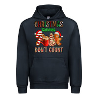 Navy christmas calories dont count with  christmas tree cake and cookies ad Urban Hoodie - AdoDesignShop