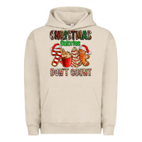 Pigment French Oak christmas calories dont count with  christmas tree cake and cookies ad Urban Hoodie - AdoDesignShop