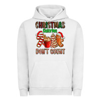 Pigment Lunar Rock christmas calories dont count with  christmas tree cake and cookies ad Urban Hoodie - AdoDesignShop