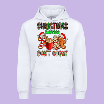 Christmas Calories Dont Count With  Christmas Tree Cake And Cookies Ad Urban Hoodie Designed By Adodesignshop