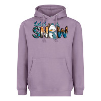 Lavender Let It Snow Snowman Heavyweight Hoodie - RanaPortraitStore