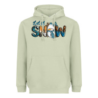 Matcha Let It Snow Snowman Heavyweight Hoodie - RanaPortraitStore