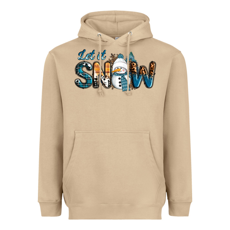 Let It Snow Snowman Heavyweight Hoodie by RanaPortraitStore | Teevron