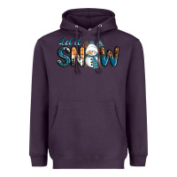 Plum Let It Snow Snowman Heavyweight Hoodie - RanaPortraitStore