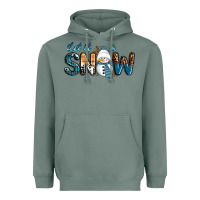 Sage Let It Snow Snowman Heavyweight Hoodie - RanaPortraitStore