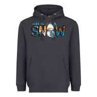 Smoke Let It Snow Snowman Heavyweight Hoodie - RanaPortraitStore
