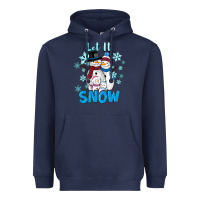 Navy Let It Snow Heavyweight Hoodie - RanaPortraitStore