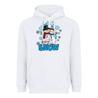 White Let It Snow Heavyweight Hoodie - RanaPortraitStore