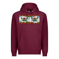 Burgundy oh deer christmas Premium Hoodie - Artiststas
