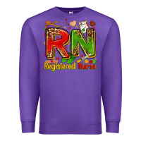 Purple registered nurse juneteenth Premium Sweatshirt - Zillion Design Studio