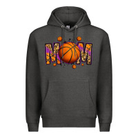 Charcoal Heather basketball mom Premium Hoodie - Jasminsmagicworld
