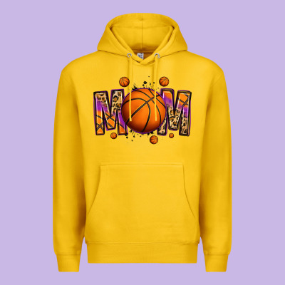 Basketball Mom Premium Hoodie Designed By Jasminsmagicworld