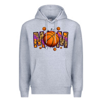 Heather Grey basketball mom Premium Hoodie - Jasminsmagicworld