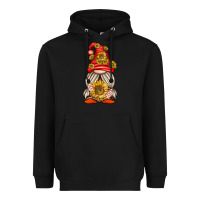 Black western gnome with sunflowers Heavyweight Hoodie - texasbilliewilder