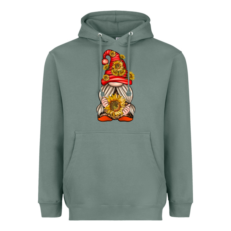 Western Gnome With Sunflowers Heavyweight Hoodie by texasbilliewilder | Teevron