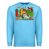 Ocean Blue licensed practical nurse Premium Sweatshirt - Zillion Design Studio
