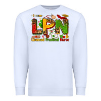 White licensed practical nurse Premium Sweatshirt - Zillion Design Studio