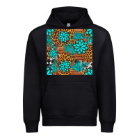 Black leopard gemstone seamless pattern Urban Hoodie - BundleAndBundleShop