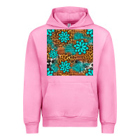 Fuchsia Pink leopard gemstone seamless pattern Urban Hoodie - BundleAndBundleShop