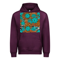 Mauve Wine leopard gemstone seamless pattern Urban Hoodie - BundleAndBundleShop