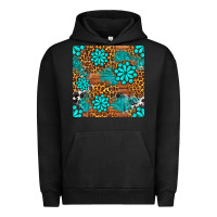 Pigment Black leopard gemstone seamless pattern Urban Hoodie - BundleAndBundleShop
