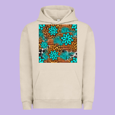 Leopard Gemstone Seamless Pattern Urban Hoodie Designed By Bundleandbundleshop