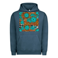 Pigment Midnight Navy leopard gemstone seamless pattern Urban Hoodie - BundleAndBundleShop