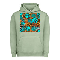 Pigment Oil Green leopard gemstone seamless pattern Urban Hoodie - BundleAndBundleShop