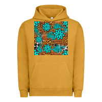 Pigment Peanut Butter leopard gemstone seamless pattern Urban Hoodie - BundleAndBundleShop