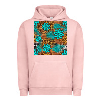 Pigment Salmon leopard gemstone seamless pattern Urban Hoodie - BundleAndBundleShop