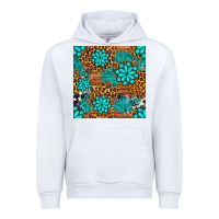 White leopard gemstone seamless pattern Urban Hoodie - BundleAndBundleShop