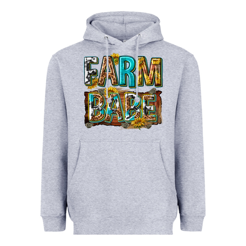 Western Farm Babe Heavyweight Hoodie by texasbilliewilder | Teevron