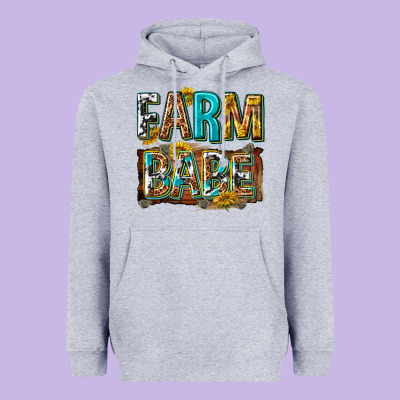 Heavyweight Hoodie western farm babe