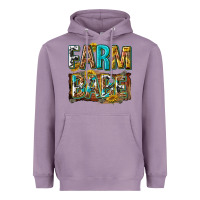 Lavender western farm babe Heavyweight Hoodie - texasbilliewilder