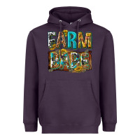 Plum western farm babe Heavyweight Hoodie - texasbilliewilder