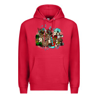 Cardinal love wood slice ornament Premium Hoodie - JahusDesignShop